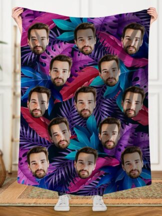 Gepersonaliseerde deken - Bloemen