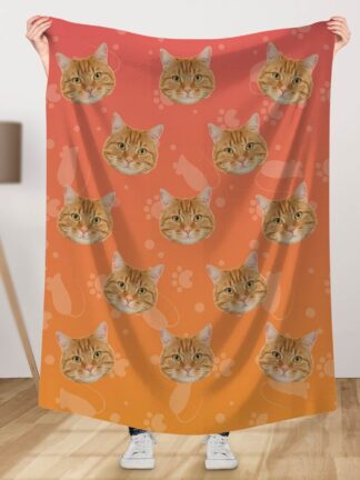 Gepersonaliseerde deken met je kat