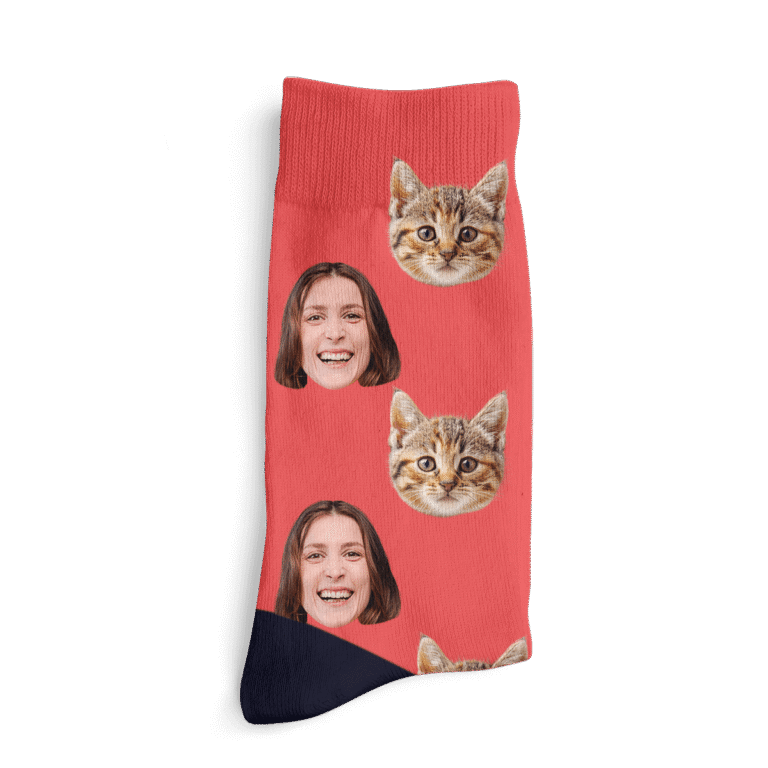 Gepersonaliseerde sokken met gezichten