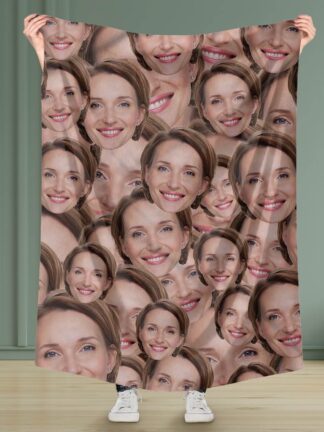 Gepersonaliseerde deken - Verspreide gezichten