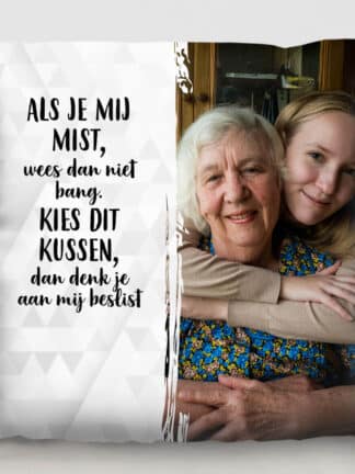 Gepersonaliseerd kussen - Speciale band