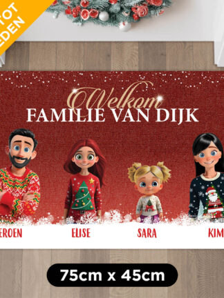 Gepersonaliseerde deurmat - "Fijne Feestdagen"