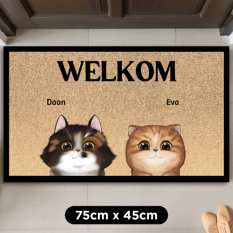 Gepersonaliseerde deurmat - Welkom, personeel
