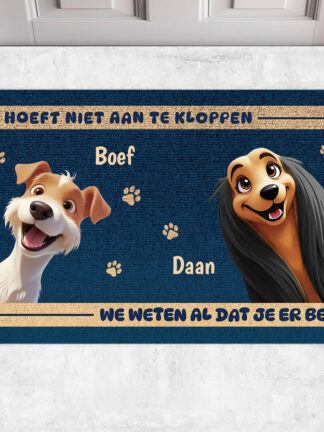 Gepersonaliseerde deurmat - Je hoeft niet aan te kloppen