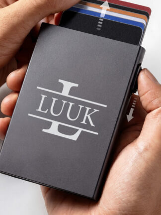 Gepersonaliseerde aluminium pashouder